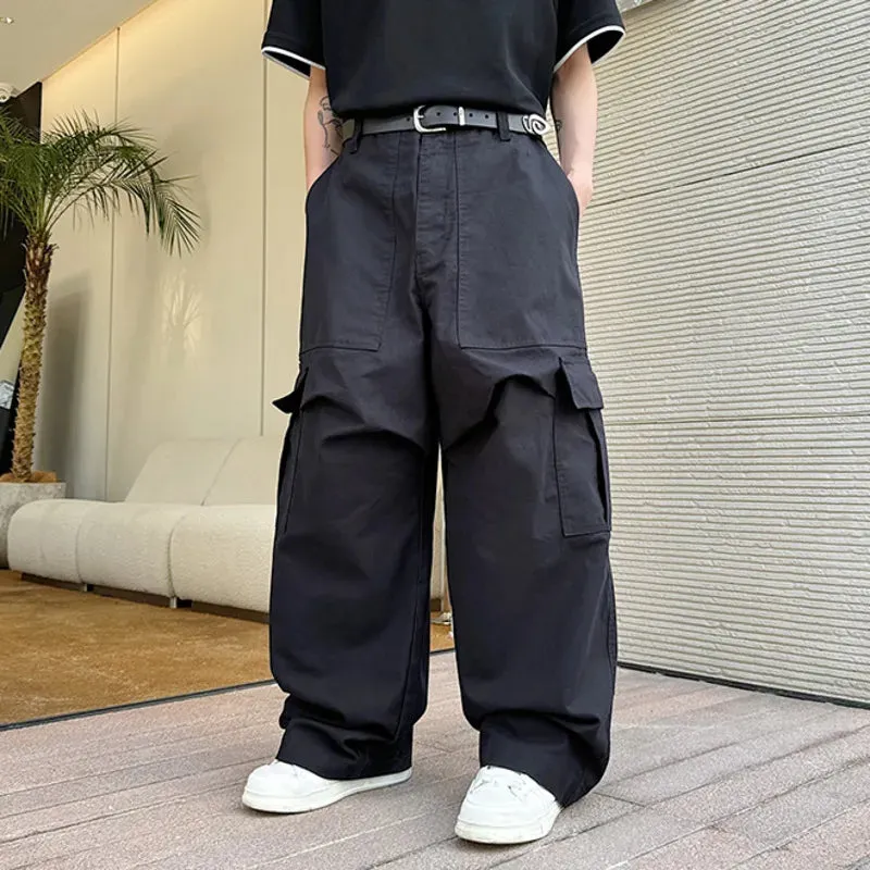 Streetwear Wide-Leg Cargo Pants