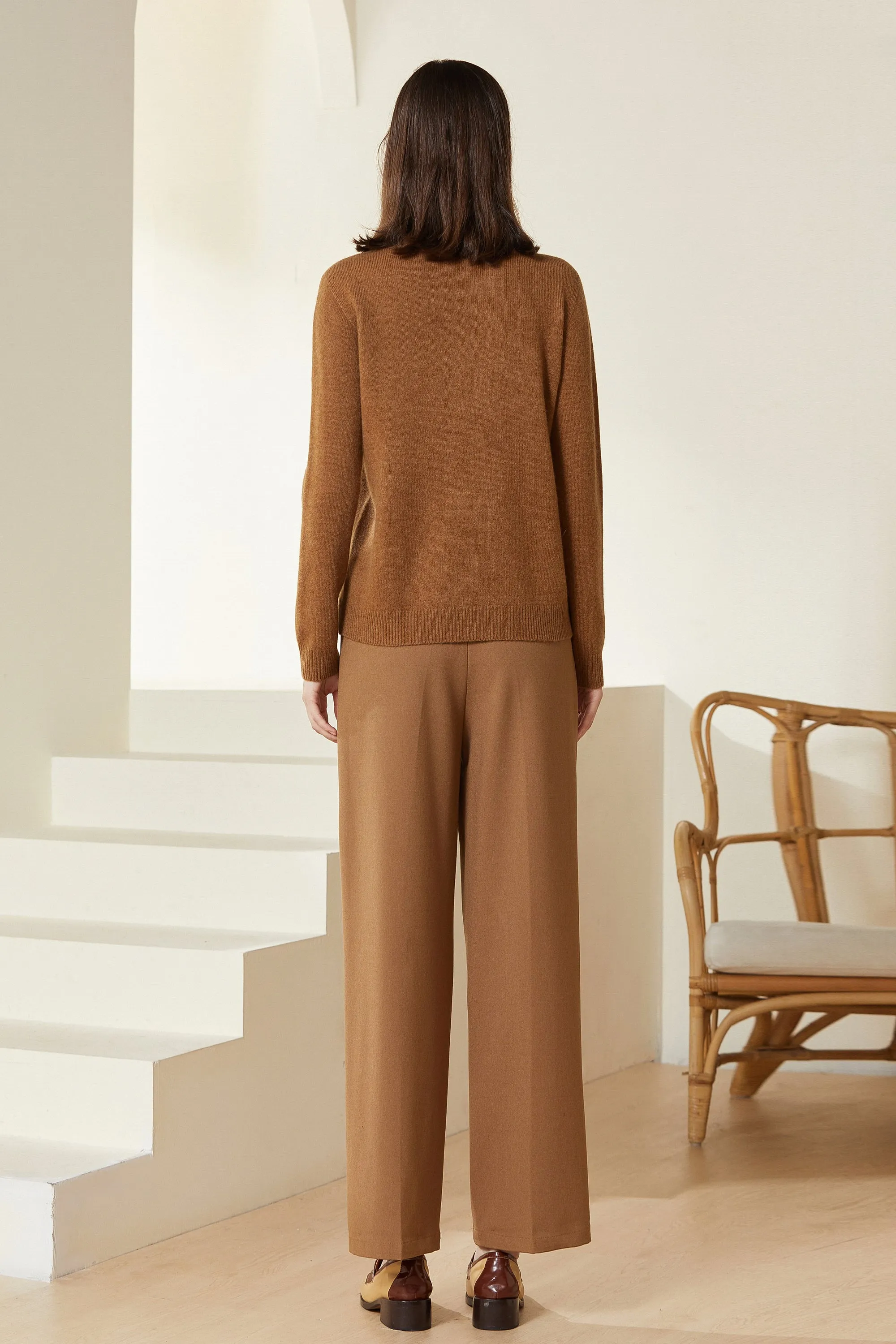 Sylphide | Maia Camel Rollneck Wool Sweater