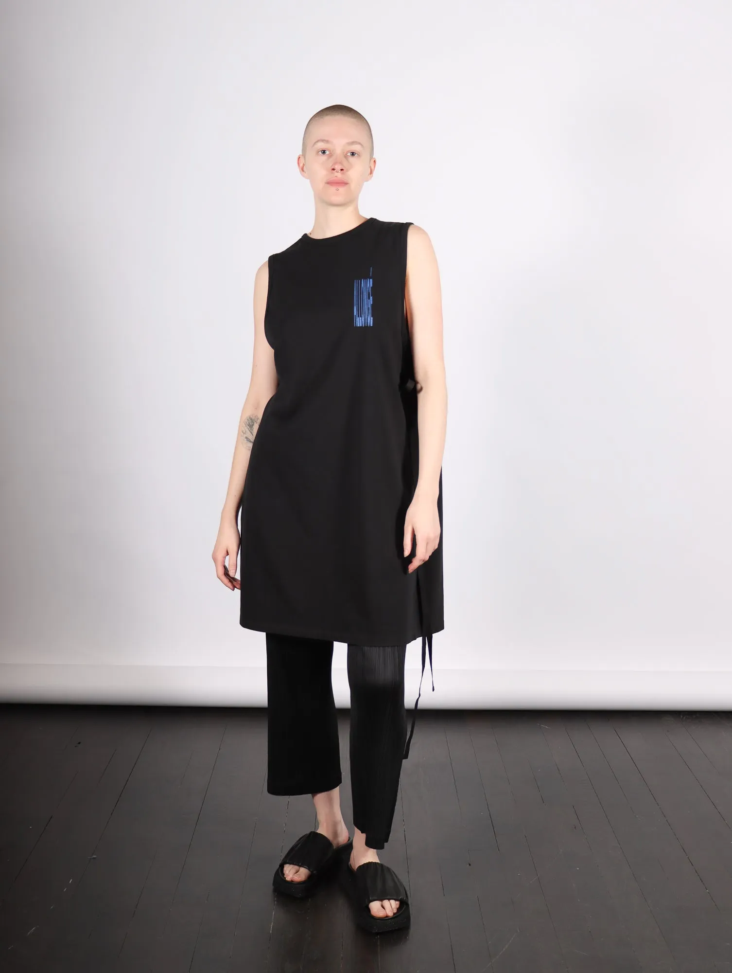 Tank Top in Black by MM6 Maison Margiela