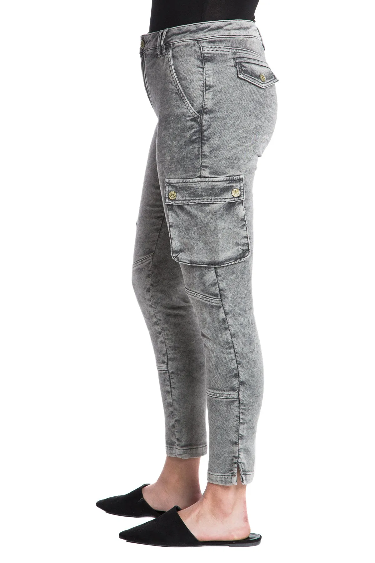 Terry ankle skinny in Ash