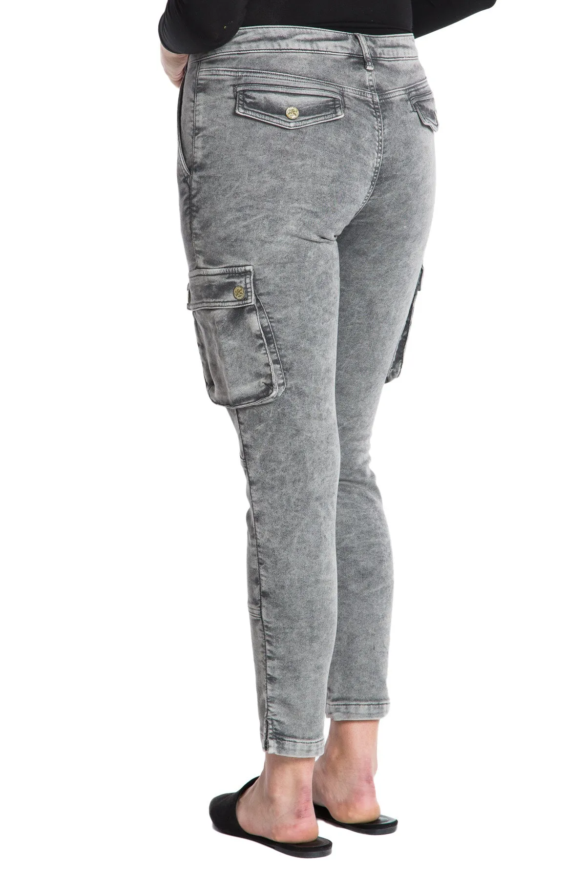 Terry ankle skinny in Ash