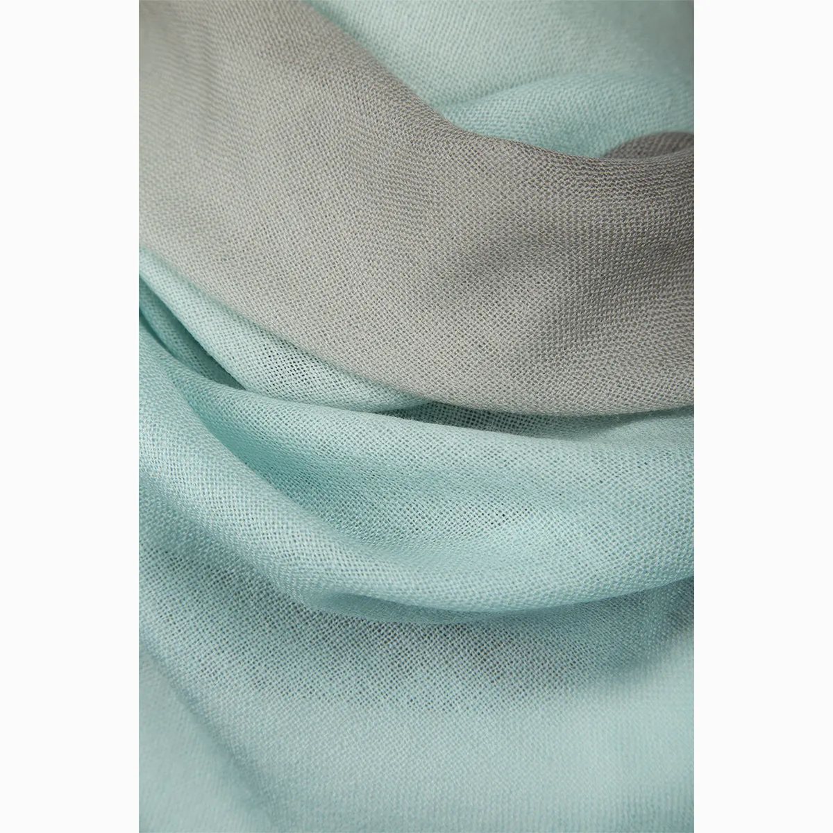 Ugg 100% Merino Wool Tie Dye Scarf Aqua and Grey