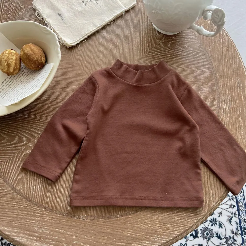 Unisex Newborn Baby Solid Spring Autumn Top Babywear Wholesale