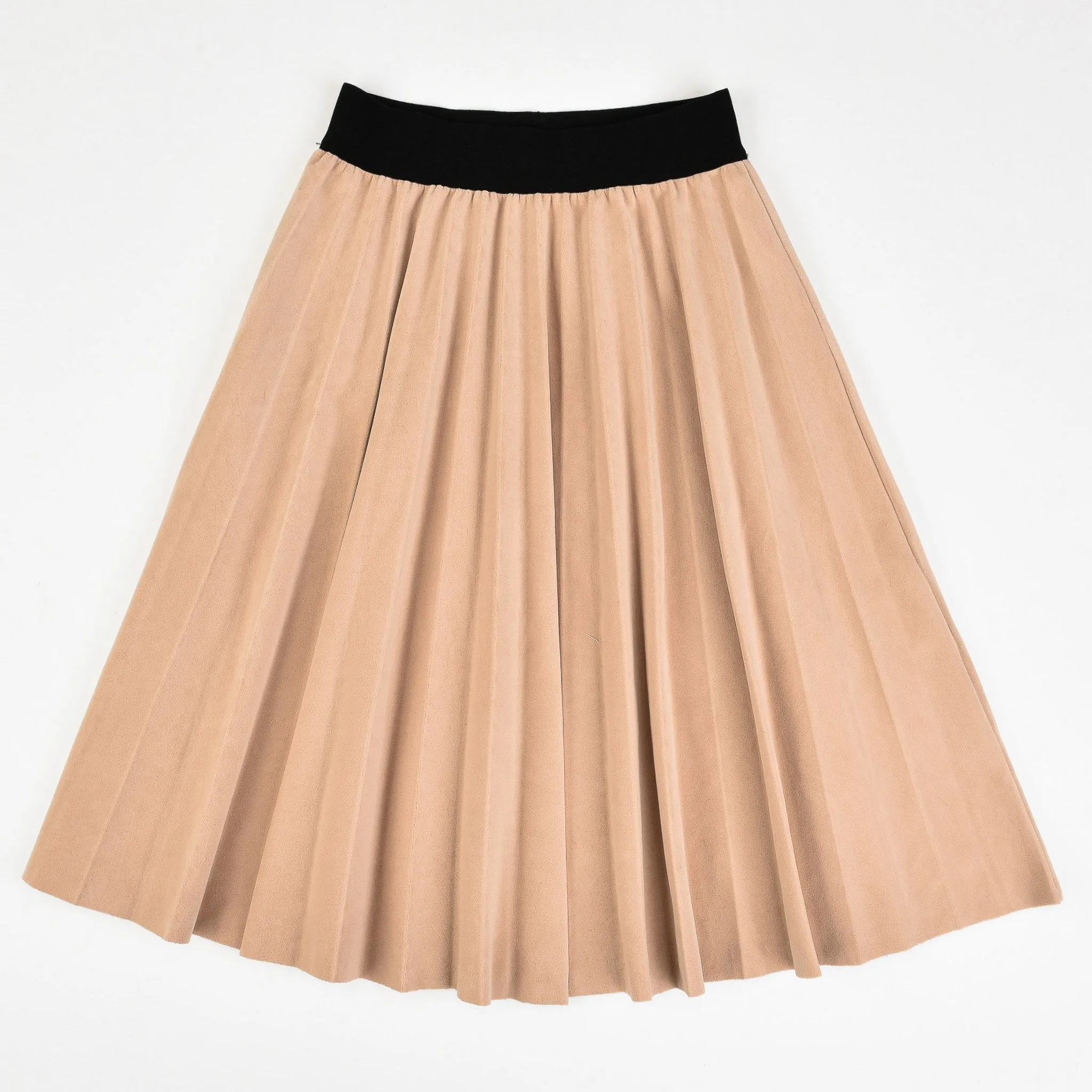 Velvet Pleated Skirt