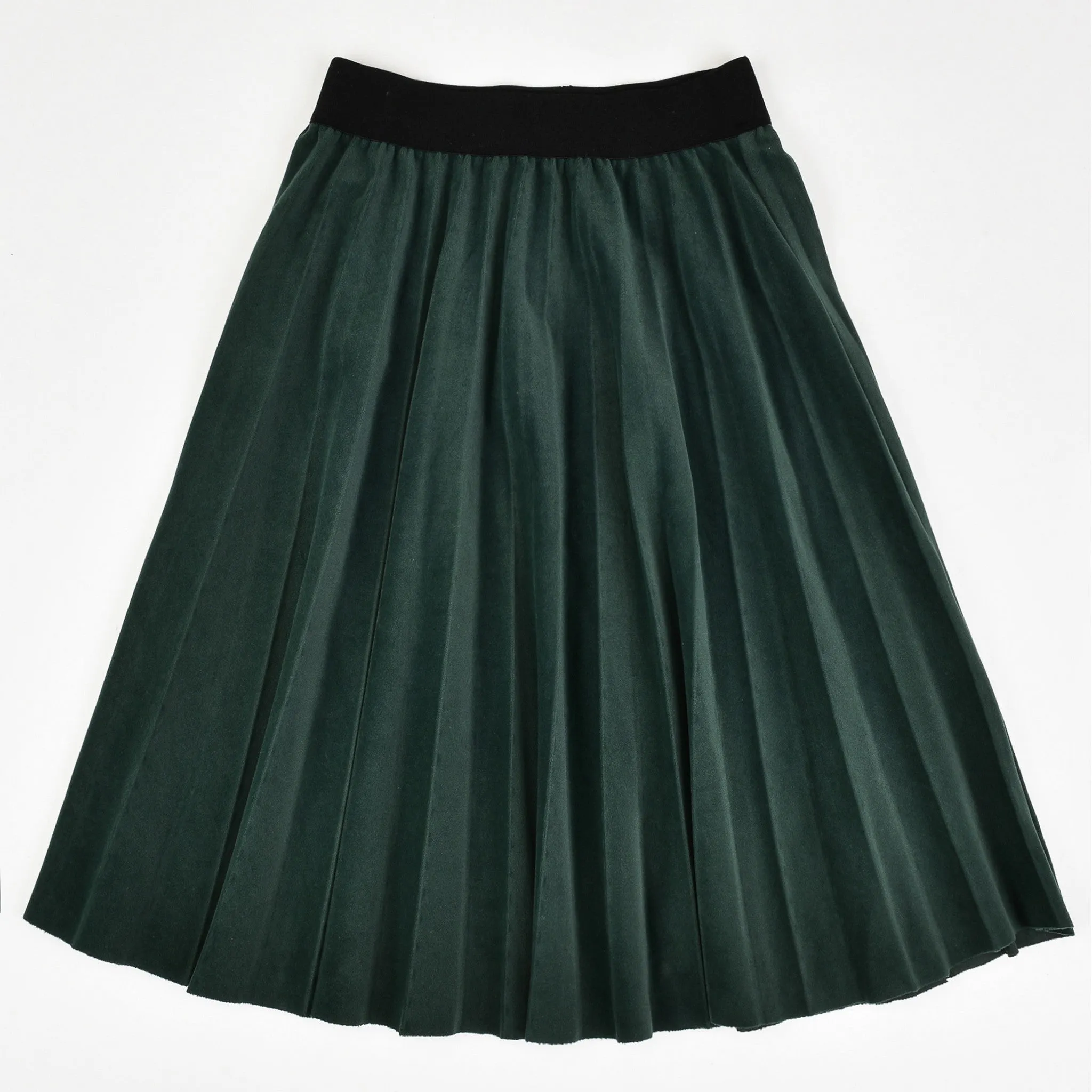 Velvet Pleated Skirt