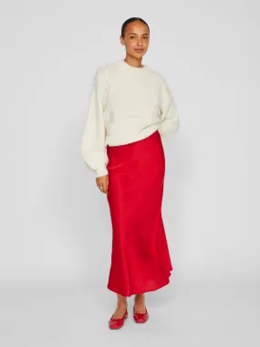 VIELLETTE Midi Skirt - Barbados Cherry