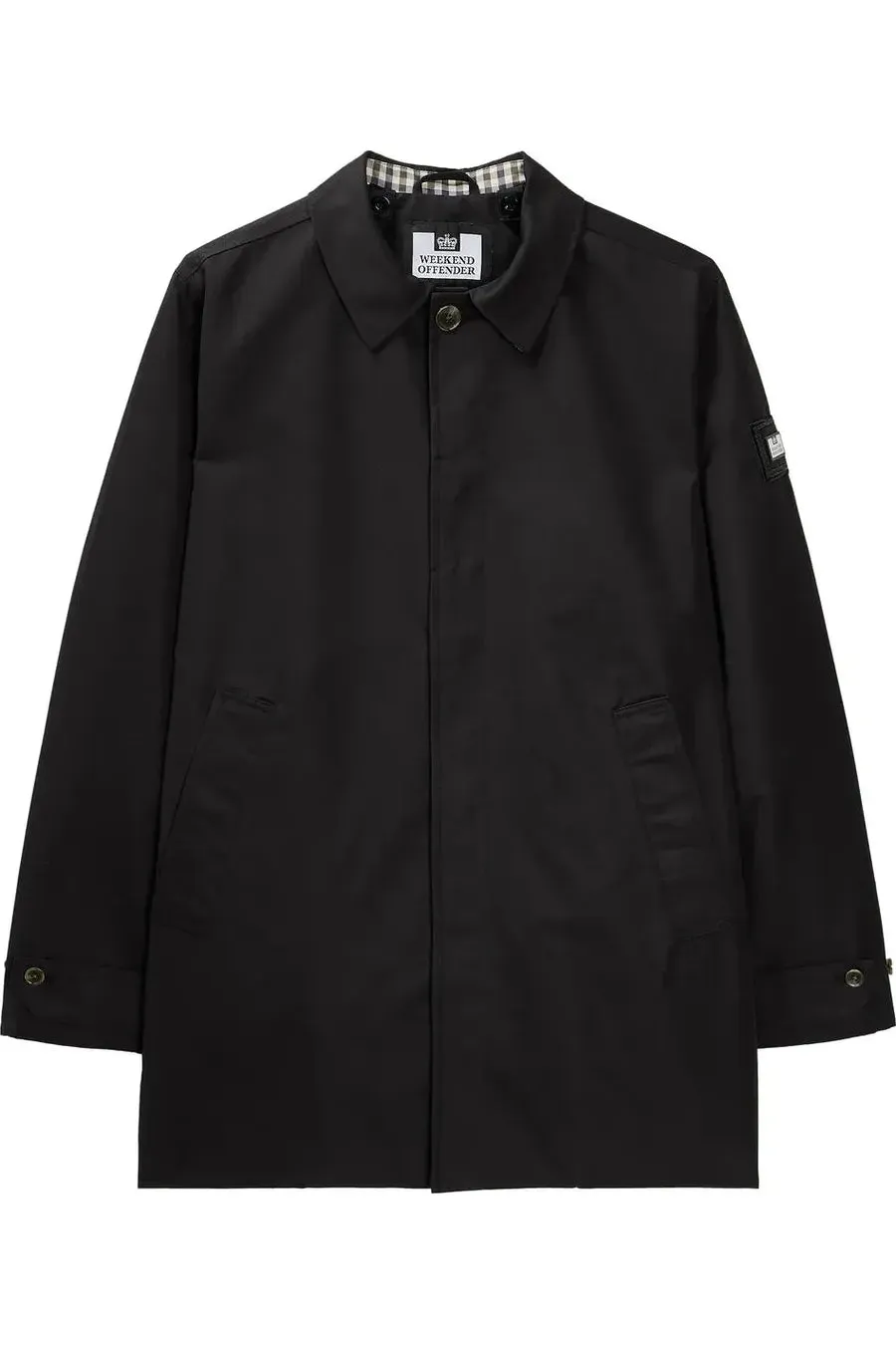 Weekend Offender - Mens Black Whitehouse - Trench Coat