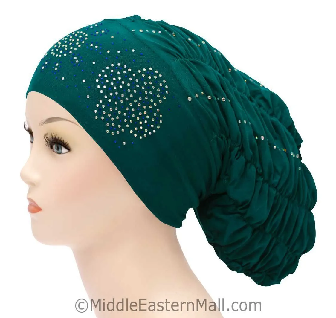 Wholesale 1 Dozen  Petite Royal Snood Caps in different colors & Stone design CLEARANCE