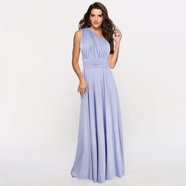 Women Multiway way wrap long maxi dress