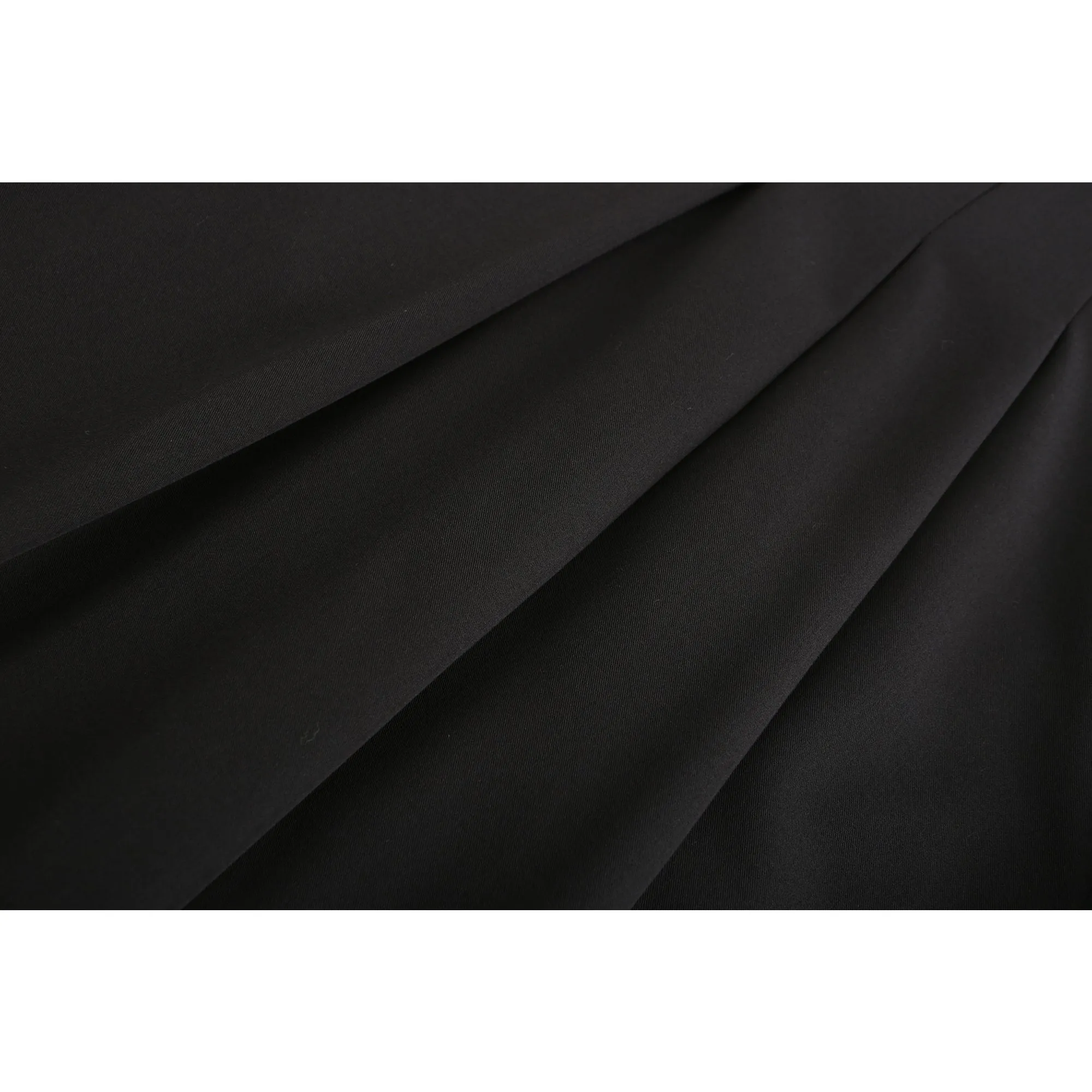 Women Pleated Skirt Like Culottes - Black