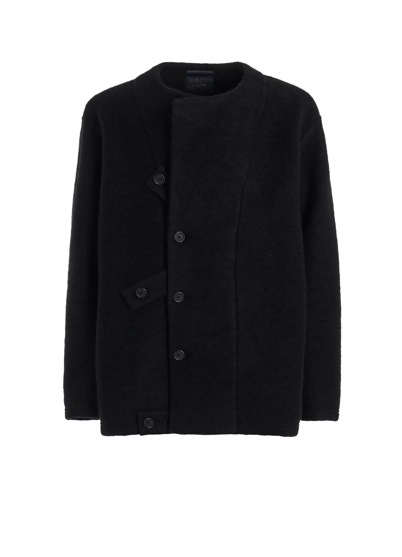 WOOL JERSEY REGULATION TAB COAT