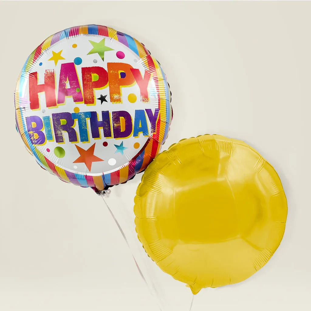 Wow You're 2! Personalised Bertie's Second Birthday Balloon Gift Set