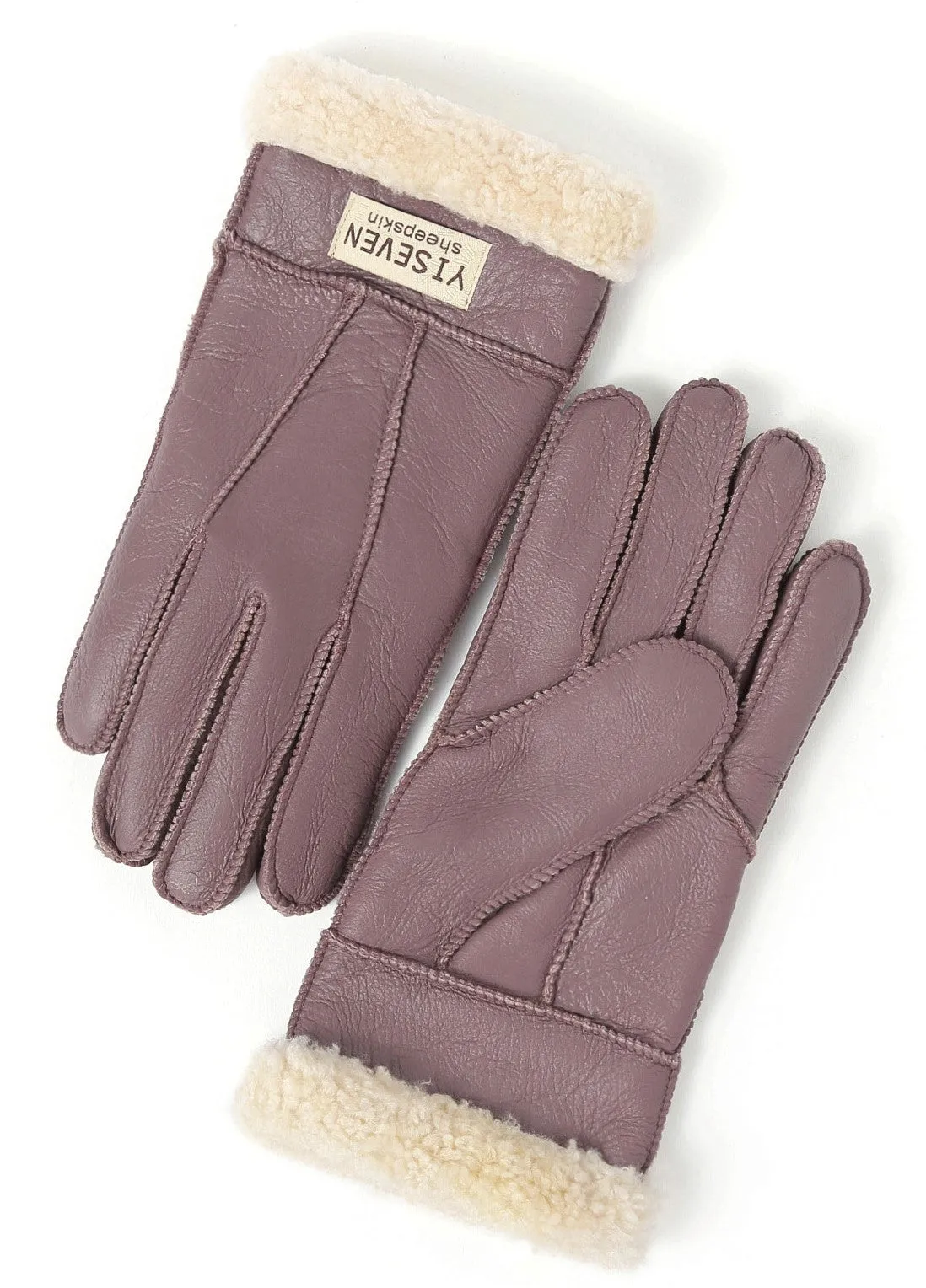 YISEVEN Women  Sheepskin Shearling Leather Gloves