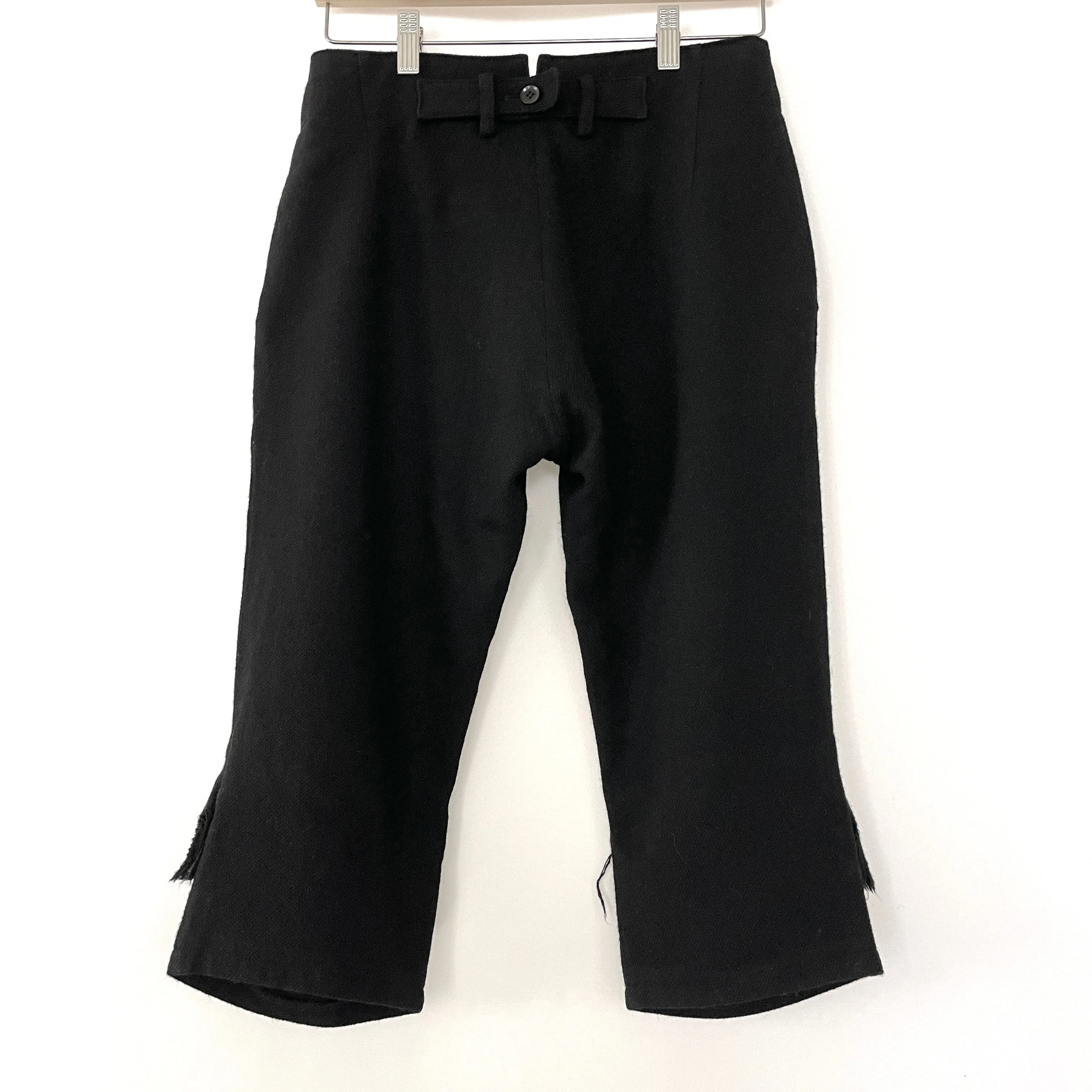 YOHJI YAMAMOTO Long Wool Shorts